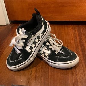 Boys black and white vans